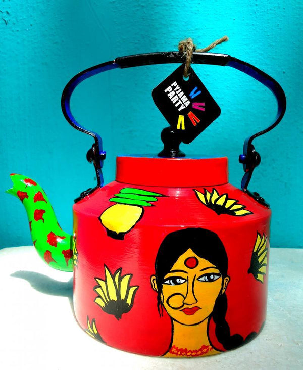 Ethinicity Tea Kettle Handicraft by Rithika Kumar | ArtZolo.com
