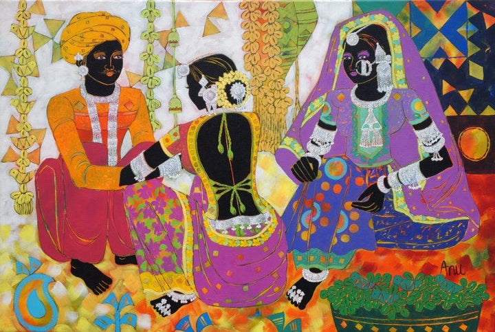 Ethnic Serendipity 171 Painting by Anuradha Thakur | ArtZolo.com