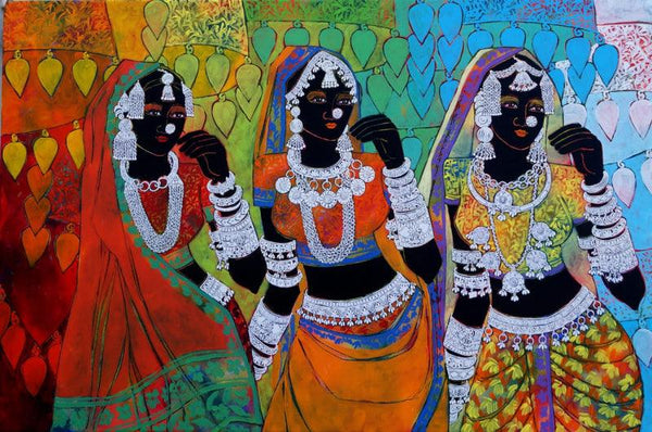 Ethnic Serendipity 172 Painting by Anuradha Thakur | ArtZolo.com