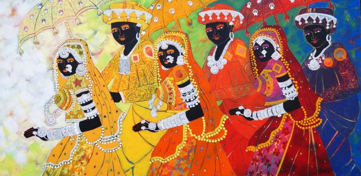 Ethnic Serendipity 173 Painting by Anuradha Thakur | ArtZolo.com