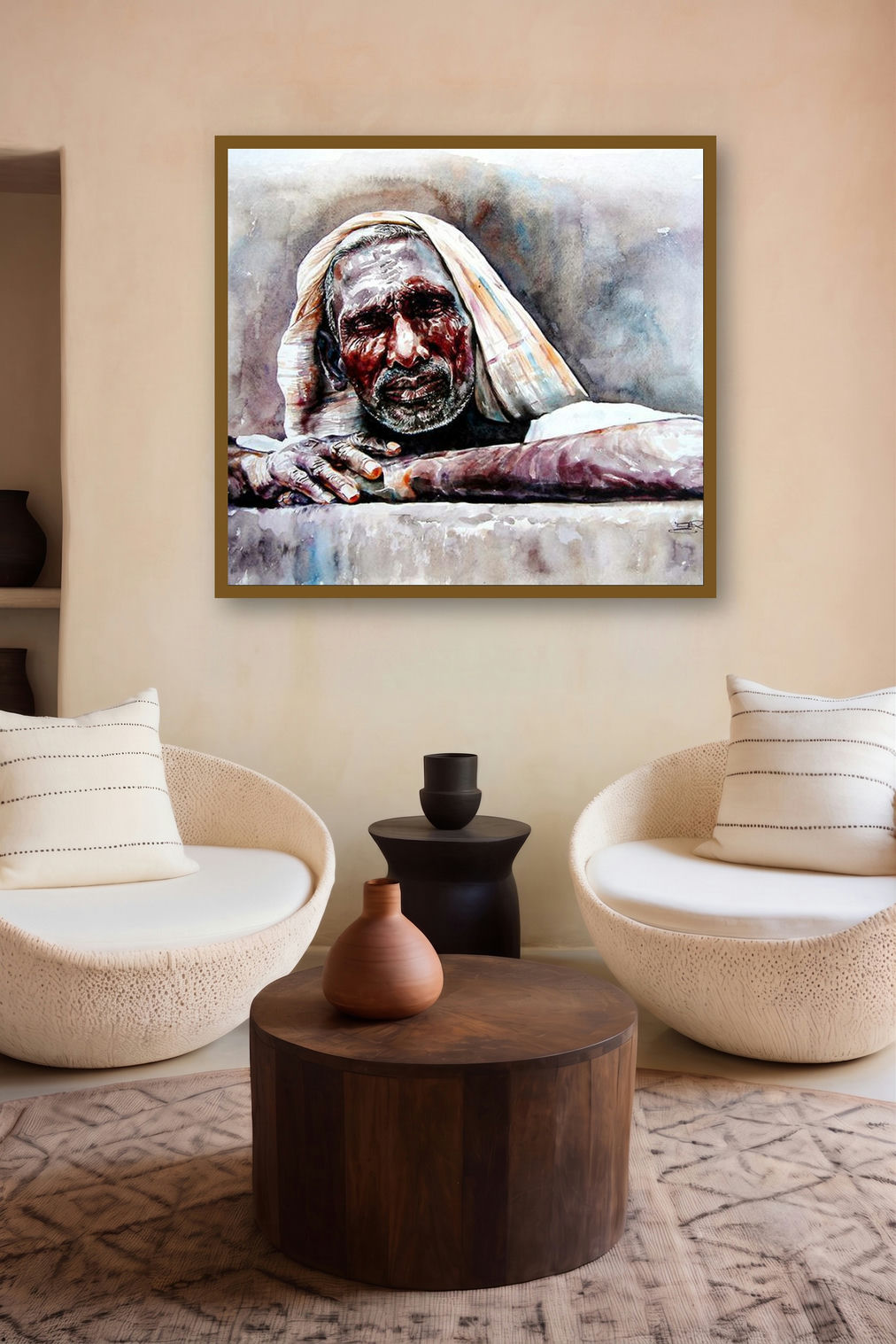 Expectation (Lines of Time) by artist Srv Artist displayed in a Contemporary gallery
