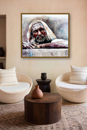 Expectation (Lines of Time) by artist Srv Artist displayed in a Contemporary gallery