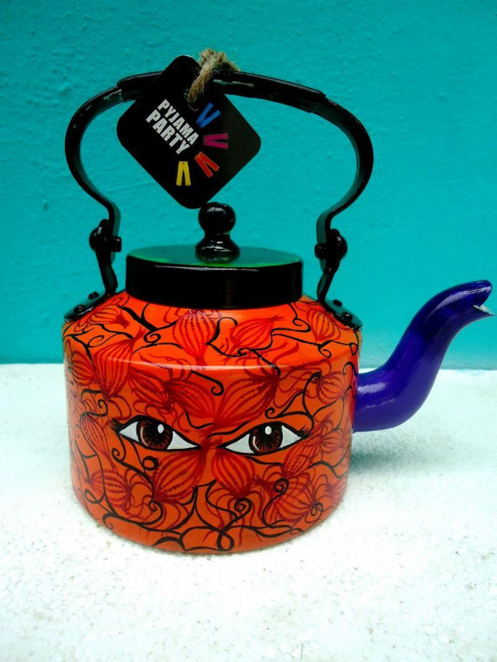 Eye Opener Tea Kettle Handicraft by Rithika Kumar | ArtZolo.com