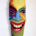 Figurative sculpture titled 'Face 8', 21x9x6 inches, by artist Archana Rajguru on Mixed Media