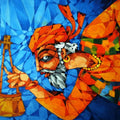 Figurative acrylic painting titled 'Fakir', 24x18 inches, by artist Pradip Goswami on Canvas