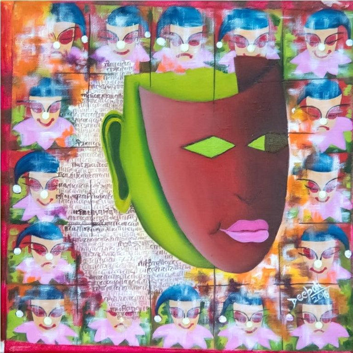 False Faces Painting by Deepali Mundra | ArtZolo.com