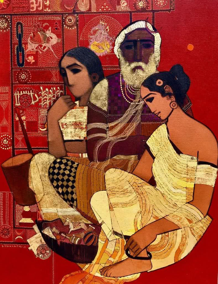 Family Painting by Siddharth Shingade | ArtZolo.com