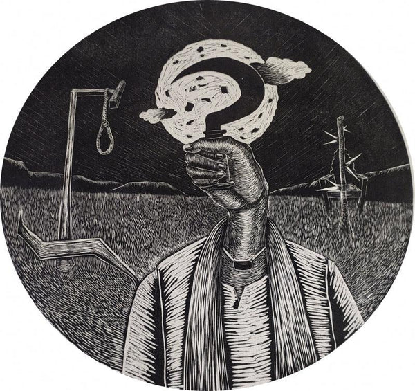 Farmer Struggle Printmaking by Prashant Kuwar | ArtZolo.com