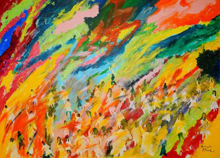 Festival Of Colours Holi Painting by Madhusudan Pattanaik | ArtZolo.com