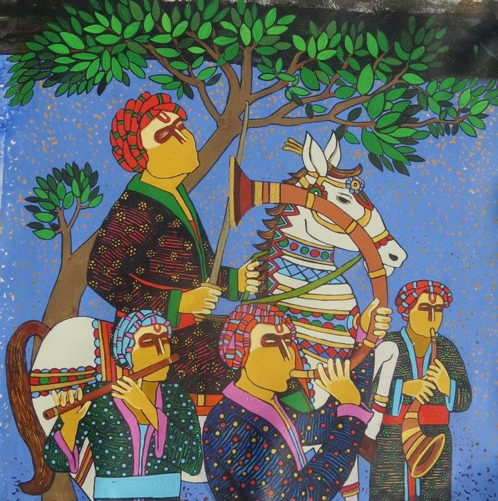 Festive Painting by Someshwar  | ArtZolo.com