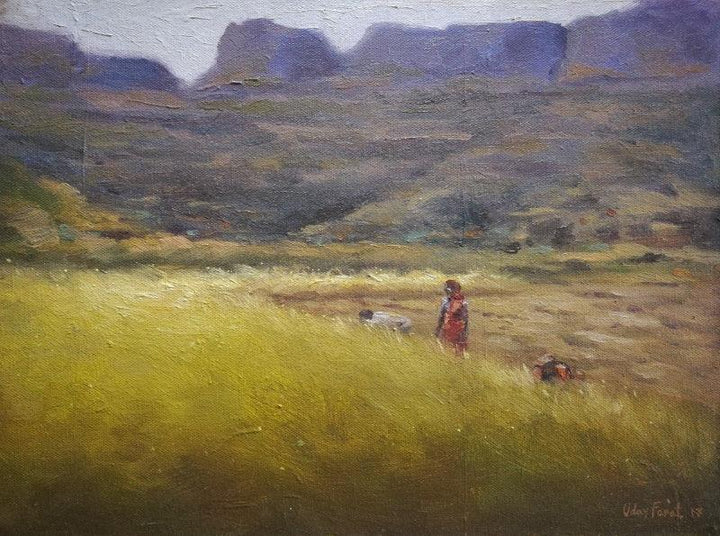 Field 2 Painting by Uday Farat | ArtZolo.com