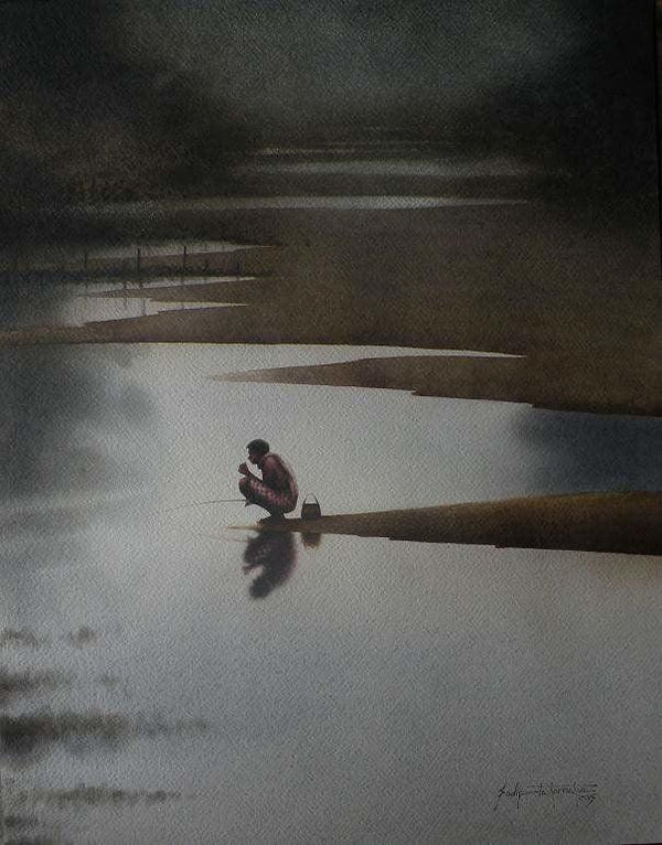 First Morning Painting by Sudipta Karmakar | ArtZolo.com