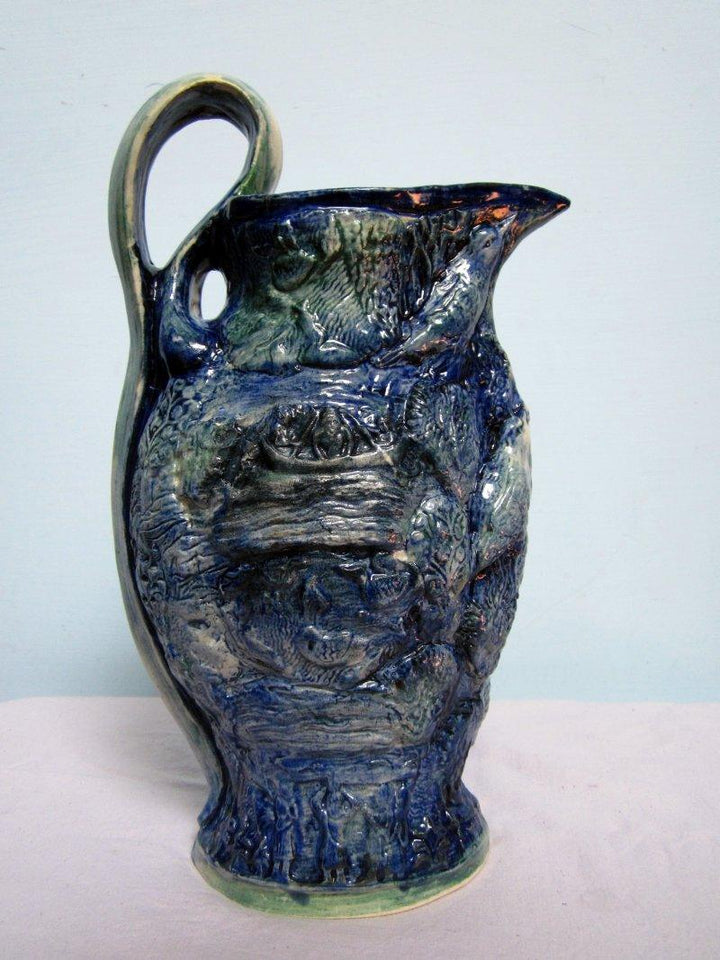 Fish Life Pot Sculpture by Dulal Chandra Manna | ArtZolo.com