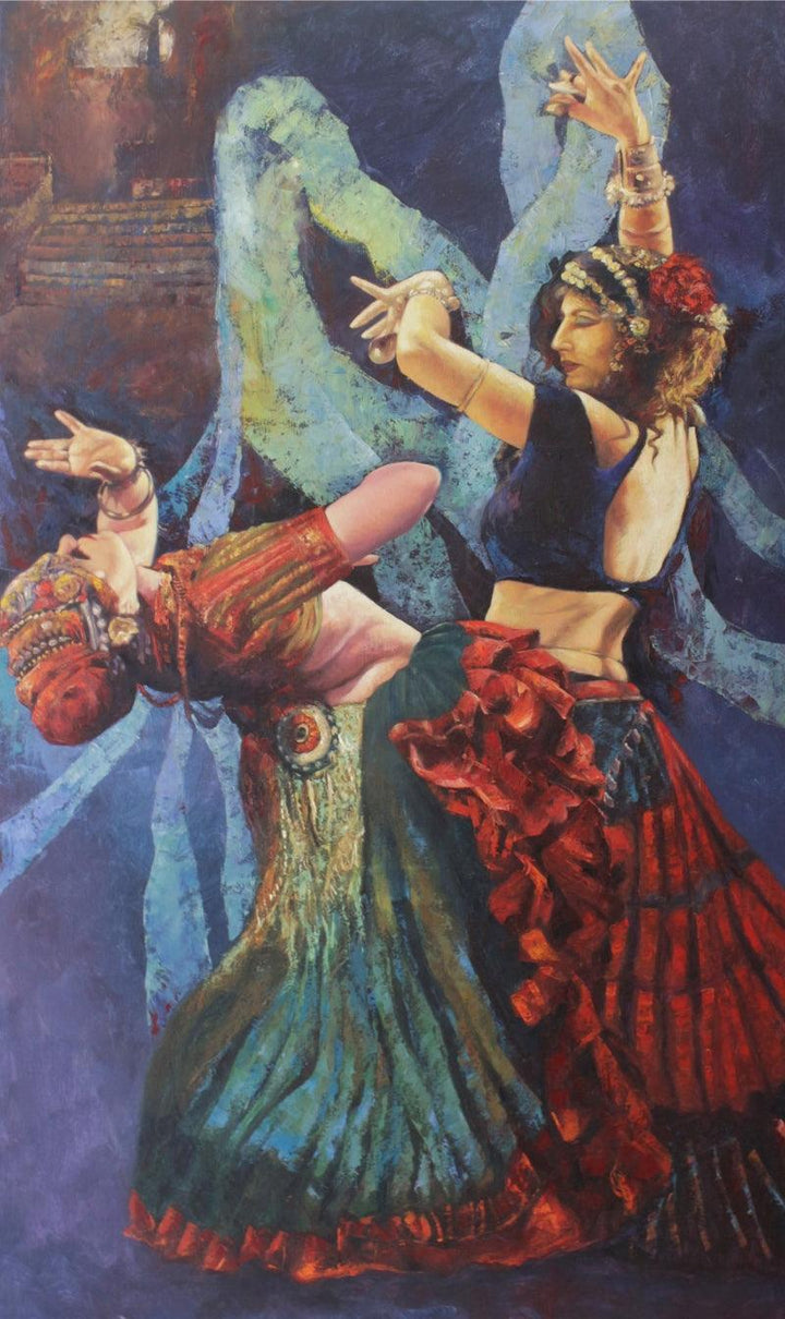 Flamenco 1 Painting by Ashis Mondal | ArtZolo.com