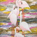 Animals acrylic painting titled 'Flamingos', 36x24 inches, by artist Shivani Attri on Canvas