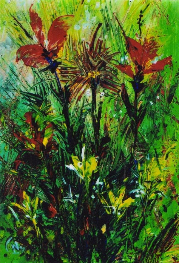 Floral 1 Painting by Np Pandey | ArtZolo.com