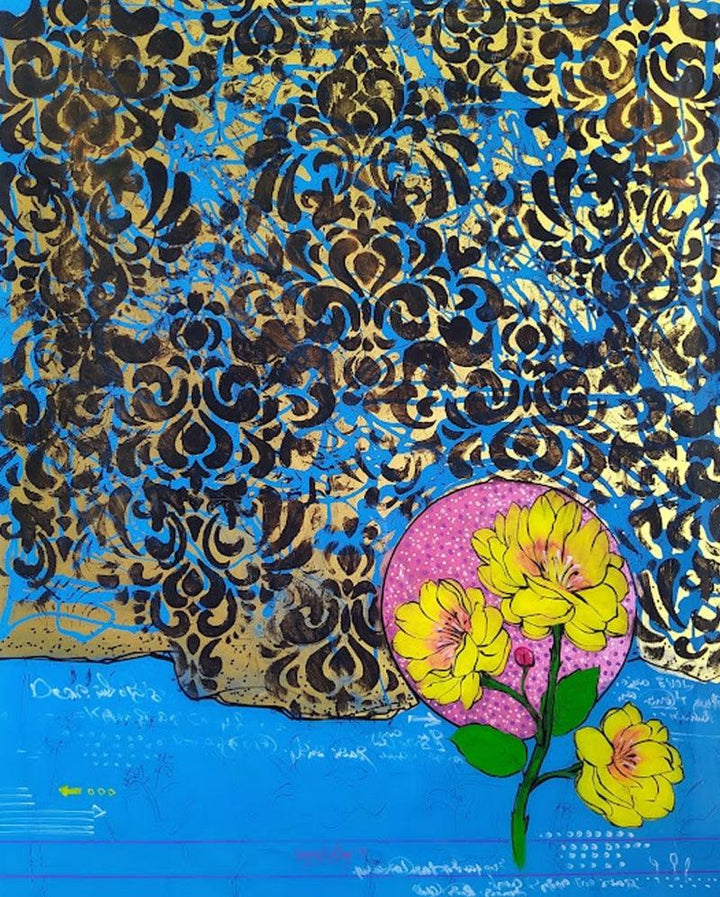 Flower 4 Painting by Gopal Roy | ArtZolo.com