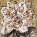 Nature mixed media titled 'Flower Study 4', 20x16 inches, by artist Veena Advani on Canvas