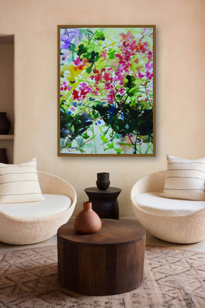 Flower Vase (Floral Abundance) by artist Manas Biswas displayed in a Designer gallery