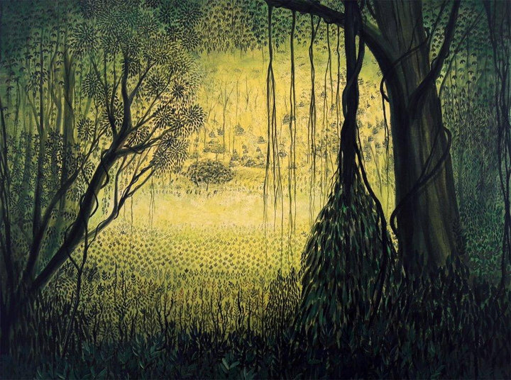 Forest Painting by Seby Augustine | ArtZolo.com