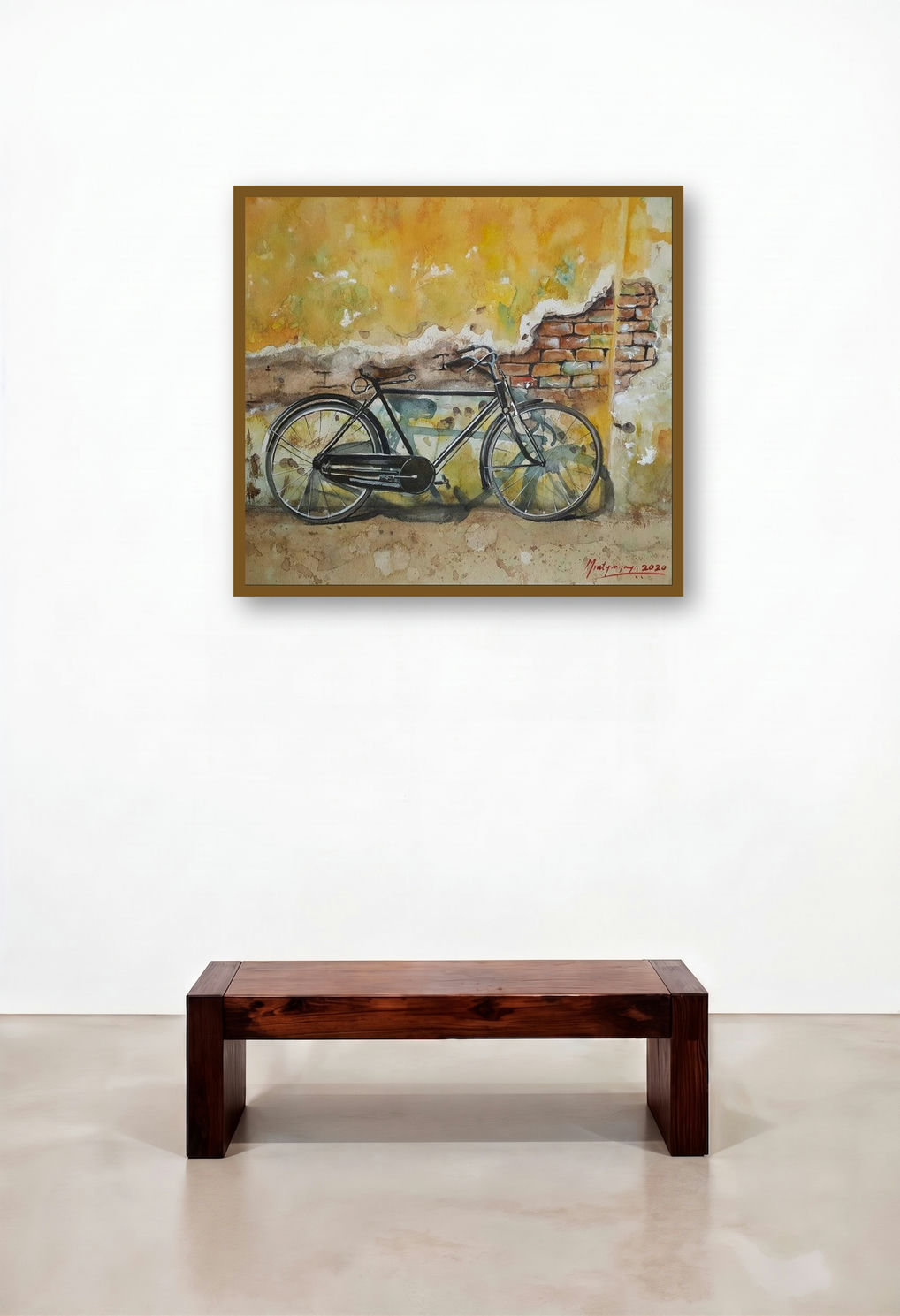 Forgotten Bicycle And Old Wall (A Moment in Time)