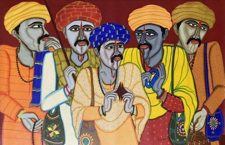 Fortune Teller 2 Painting by Dhan Prasad | ArtZolo.com
