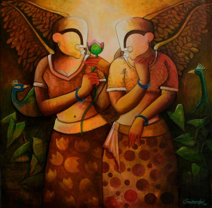 Frandship Painting by Anupam Pal | ArtZolo.com