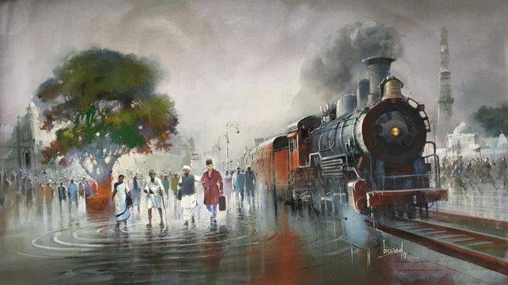 Freedom Express Painting by Bijay Biswaal | ArtZolo.com