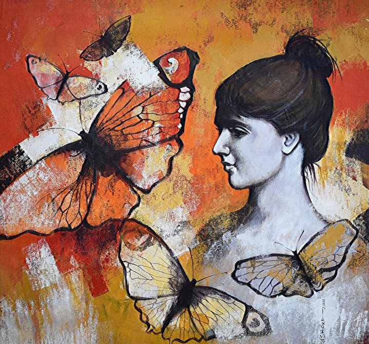 Freedom Of Beauty 03 Painting by Kishore Pratim Biswas | ArtZolo.com