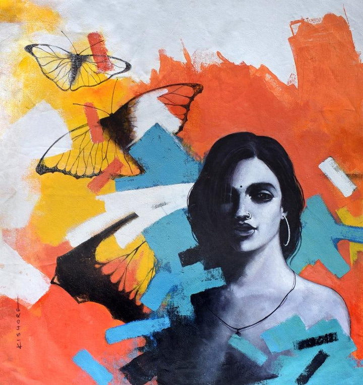 Freedom Of Beauty18 Painting by Kishore Pratim Biswas | ArtZolo.com