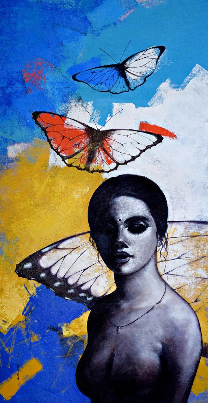 Freedom Of Beauty 13 Painting by Kishore Pratim Biswas | ArtZolo.com
