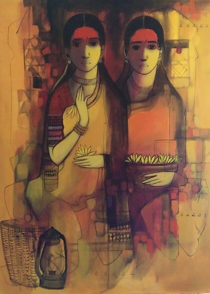 Friends Painting by Sachin Sagare | ArtZolo.com