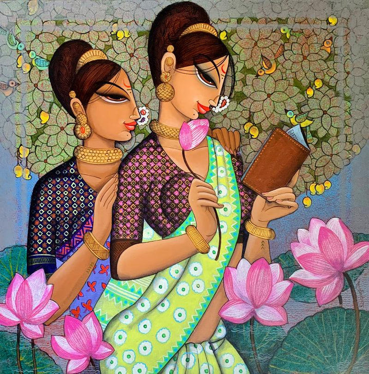Friends Painting by Varsha Kharatamal | ArtZolo.com