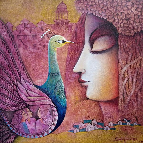 Fusion 3 Painting by Sanjay Tandekar | ArtZolo.com