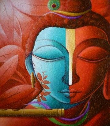 Fusion Painting by Dhananjay Mukherjee | ArtZolo.com