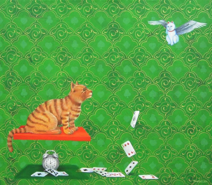 Game And Luck Painting by Kushal Kumar | ArtZolo.com