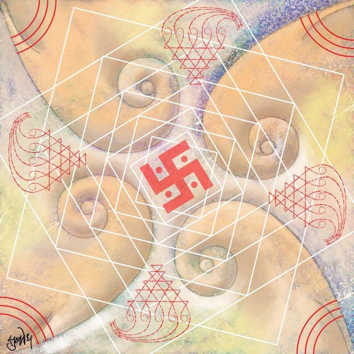 Ganesh Digital Art by Subodh Padhye | ArtZolo.com