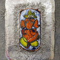 Religious mixed media painting titled 'Ganesha 1', 18x13 inches, by artist Bhavana Sonawane on Mixedmedia