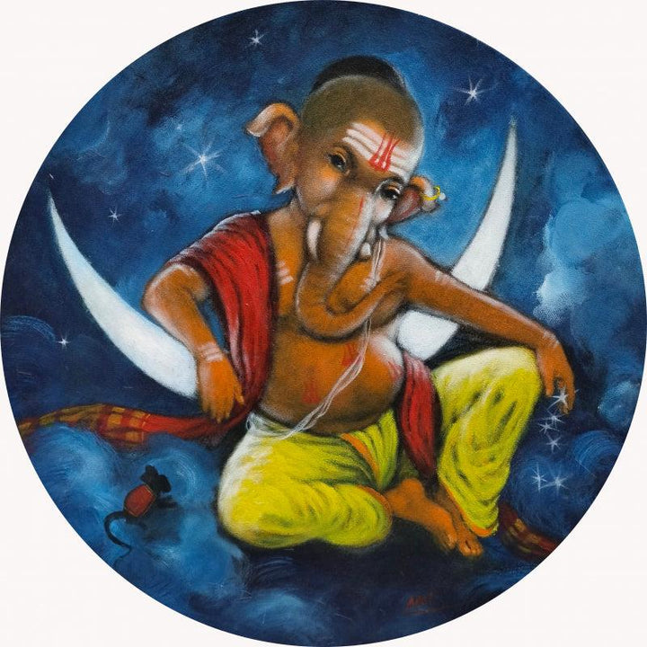 Ganesha 2 Painting by Apet Pramod | ArtZolo.com