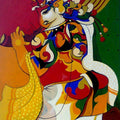 Animals acrylic painting titled 'Ganesha 2', 40x30 inches, by artist Avinash Deshmukh on Canvas