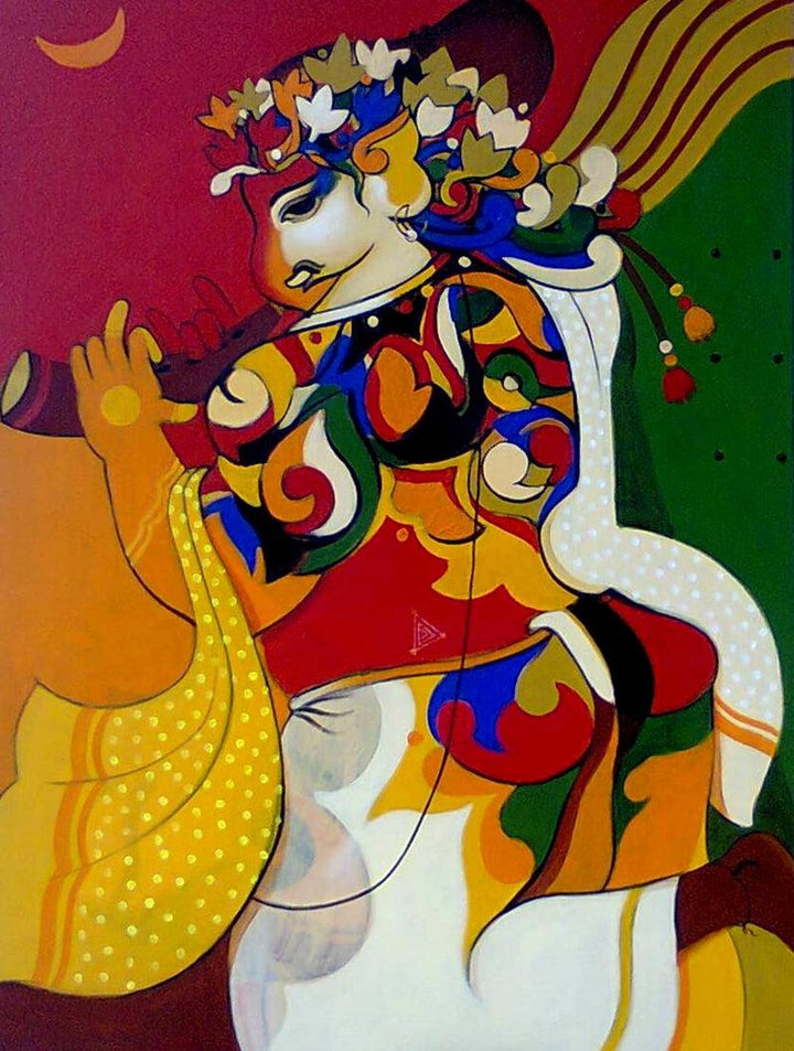Ganesha 2 Painting by Avinash Deshmukh | ArtZolo.com
