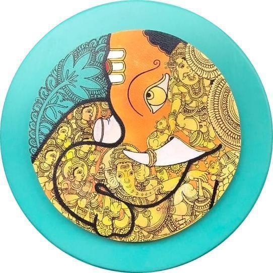 Ganesha 3 Painting by Ramesh Gorjala | ArtZolo.com