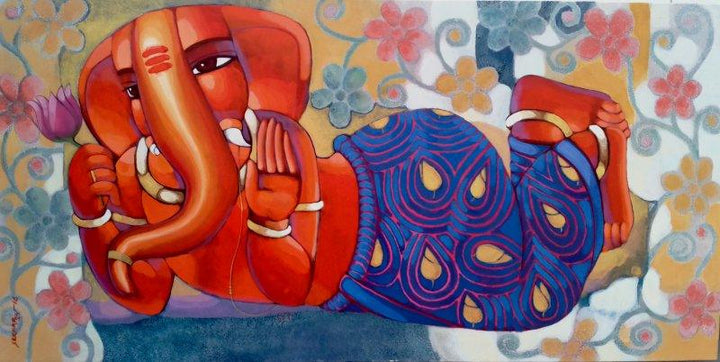 Ganesha 4 Painting by Sekhar Roy | ArtZolo.com