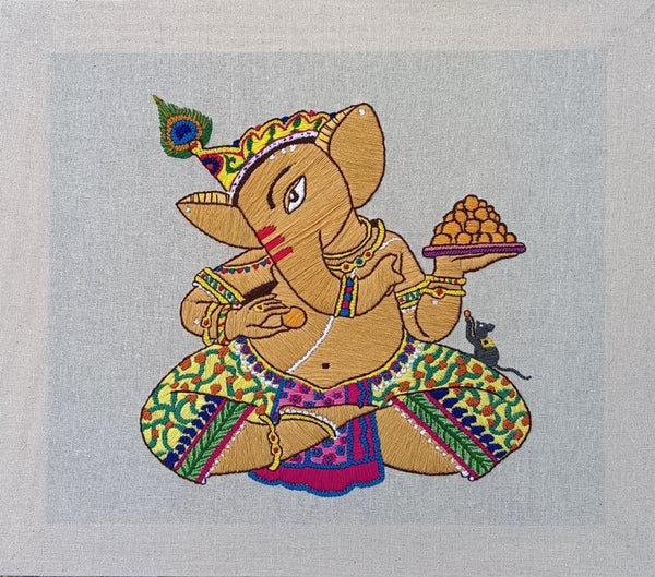 Ganesha Painting by Prathibha Shrimali | ArtZolo.com
