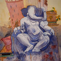 Other mixed media painting titled 'Ganesha', 8x10 inches, by artist Kamlesh Patidar on Fabriano paper