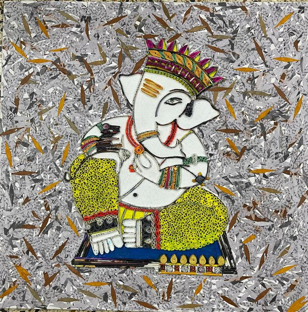 Ganesha Painting by Neelu Patel | ArtZolo.com
