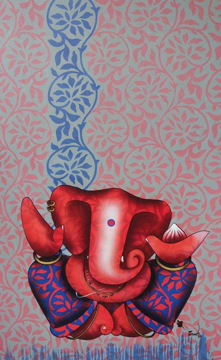 Ganesha Painting by Paras Parmar | ArtZolo.com