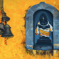 Religious acrylic painting titled ' Ganesha', 32x42 inches, by artist Roni Sarkar on Canvas