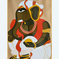 Religious serigraphs painting titled 'Ganesha', 40x30 inches, by artist Thota Vaikuntam on Paper