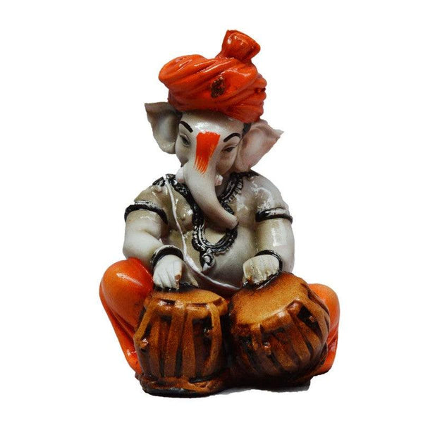 Ganesha Playing Tabla Handicraft by E Craft | ArtZolo.com
